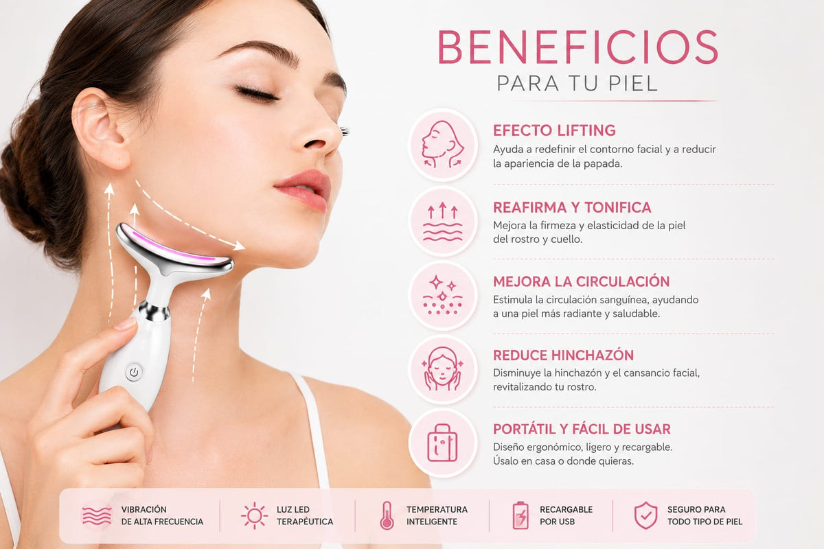 MASAJEADOR FACIAL CUELLO ANTIARRUGAS
